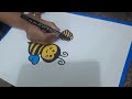 Cute Bee Drawing for Beginners 🐝 | Easy Art for Children#artforkids #drawingforkids #easydrawing