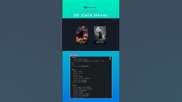 3D card hover image effects in html css project | how to make 3D card in html css #html #css #shorts
