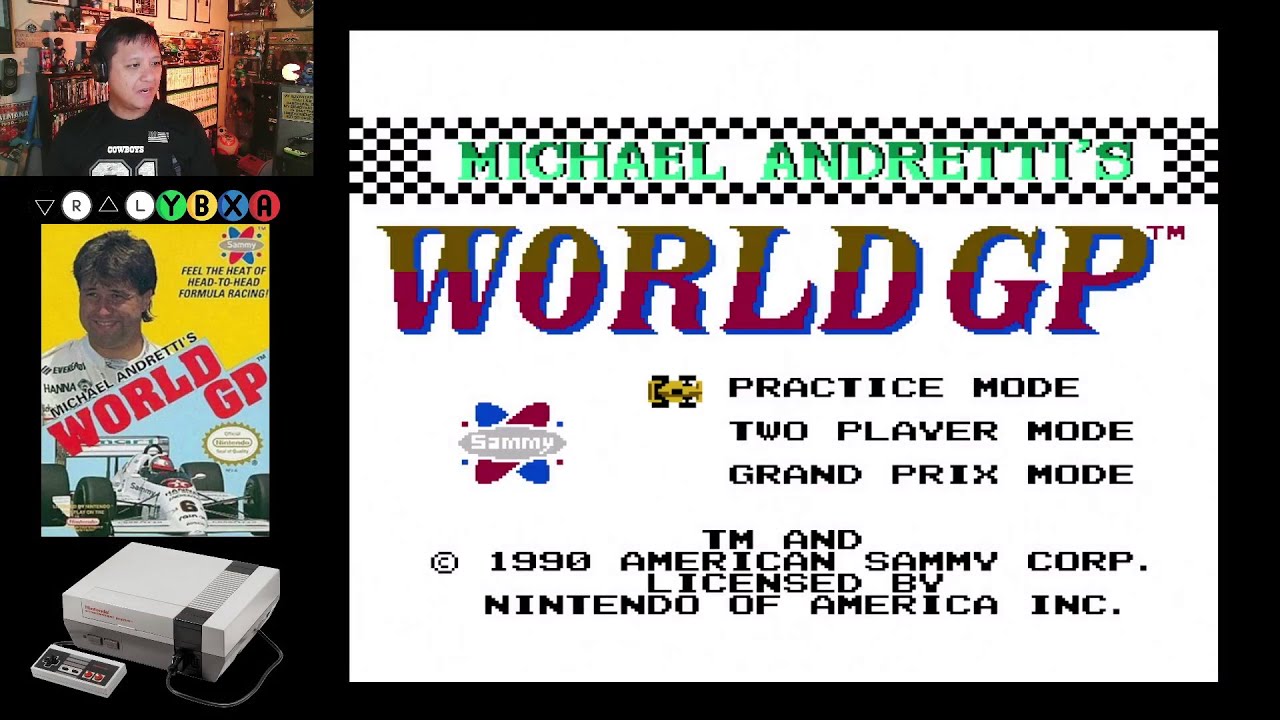 10MG Plays Michael Andretti's World GP on NES - YouTube