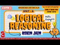 LOGICAL REASONING🔥| NET SET JRF|Solved PYQ 2018-2012(Part 3) #assistantprofessor #pyq #ntaugcnetjrf