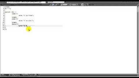 Lesson 8: PHP Switch