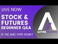 LIVE Stock & Futures Trading | AMC GME Short % Interest reported | Best ways to start daytrading!