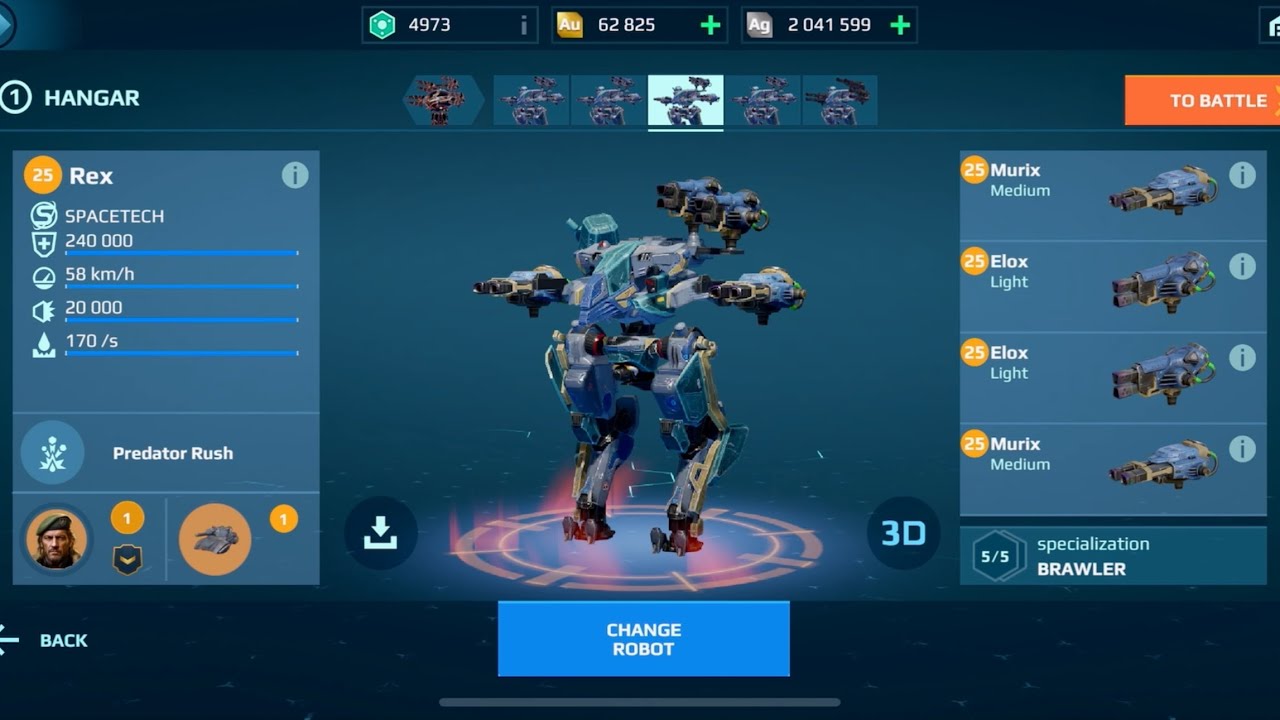 New Robot REX is Ochokochi 2.0 - Gameplay | War Robots