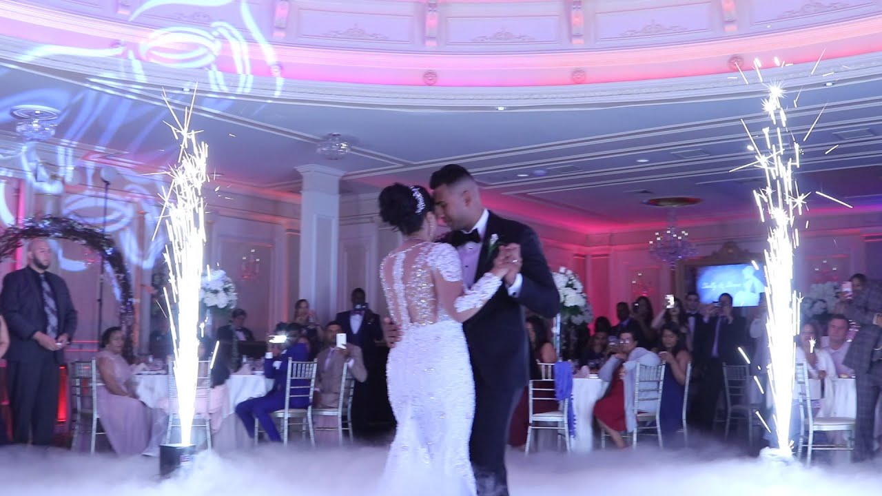 DANCING ON A CLOUD! SPARKLERS, LED TRUSS W MONOGRAM - AMAZING NIGHT W/ LB PRODUCTIONS