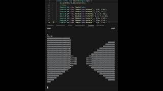 ASCII JAVA Camera-Ray-Sampling