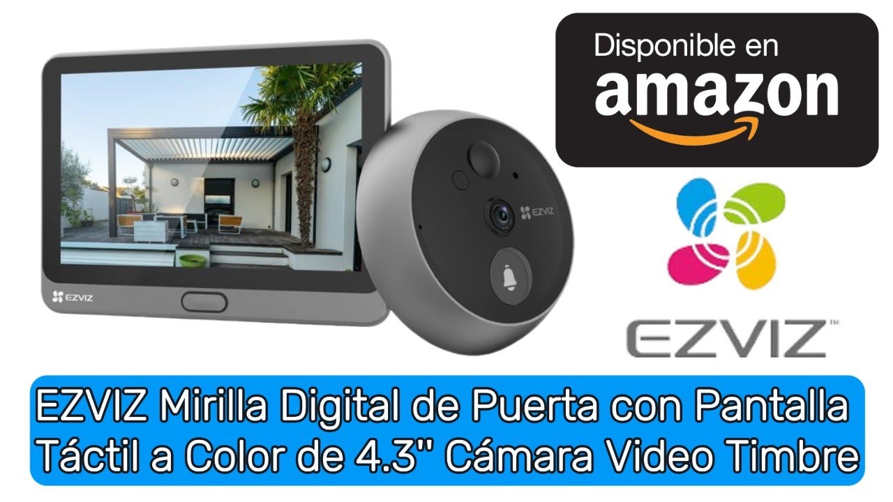 EZVIZ Mirilla Digital de Puerta con Pantalla Táctil a Color de 4.3