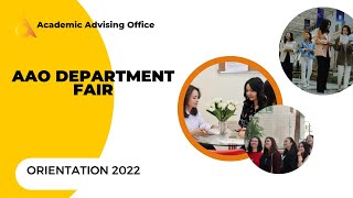 AAO Department Fair - Orientation Week 2022