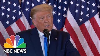 NBC News Cuts Into Trump Speech To Fact Check Him On Election Night | NBC News