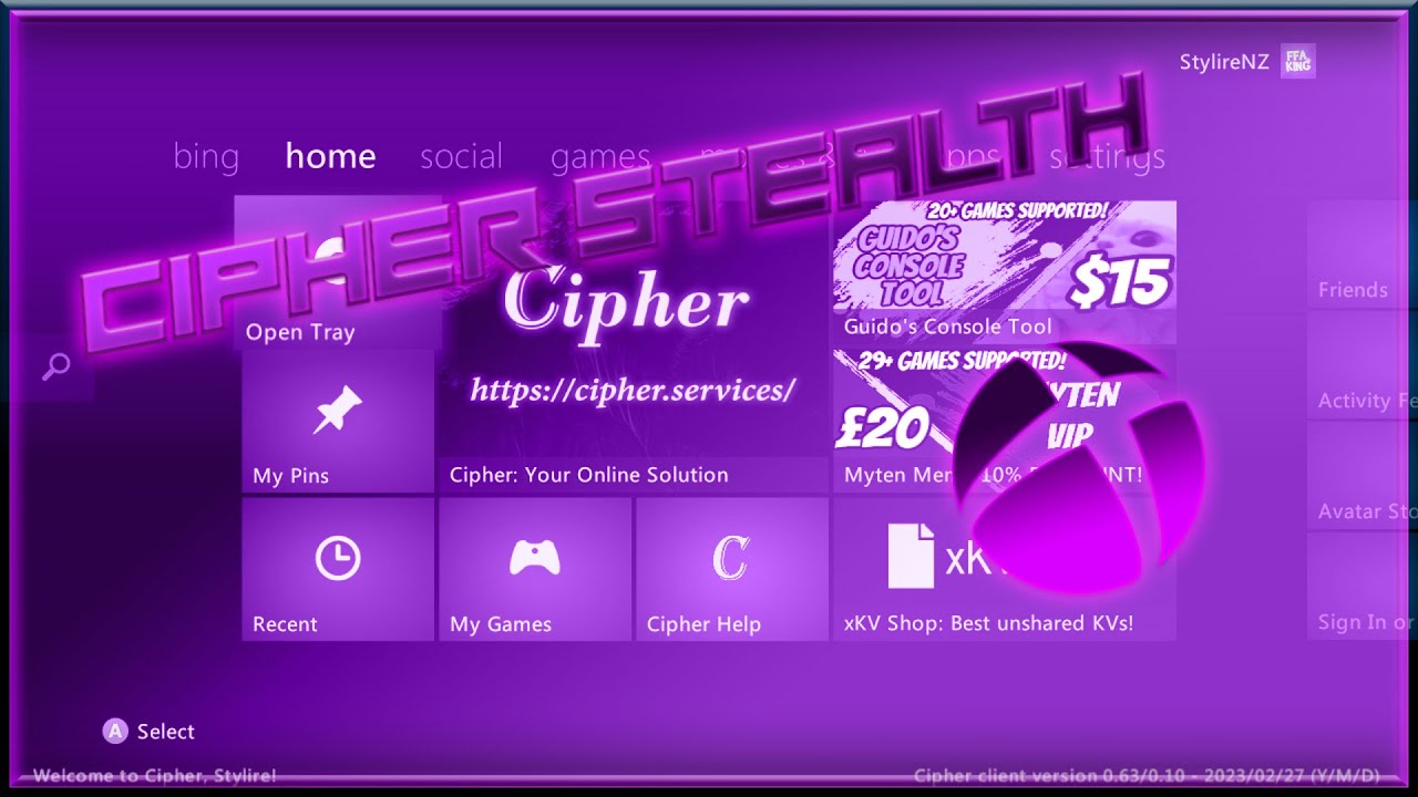 Cipher Stealth | INSANE OFFHOST & DASH FEATURES | XBOX 360 RGH