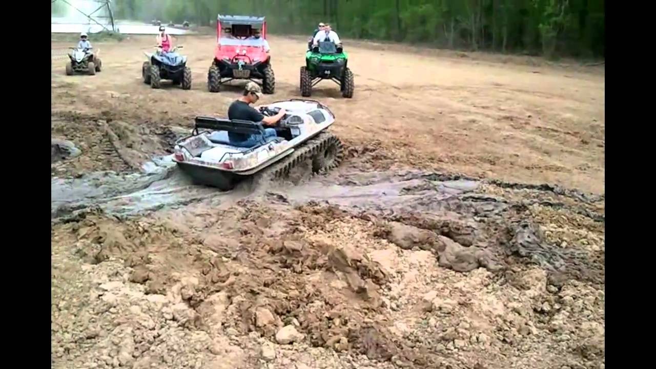 GUMBO MUD HOLE AND AMPHIBIOUS ADAIR ARGO 650 HD WITH TRACKS.avi YouTube