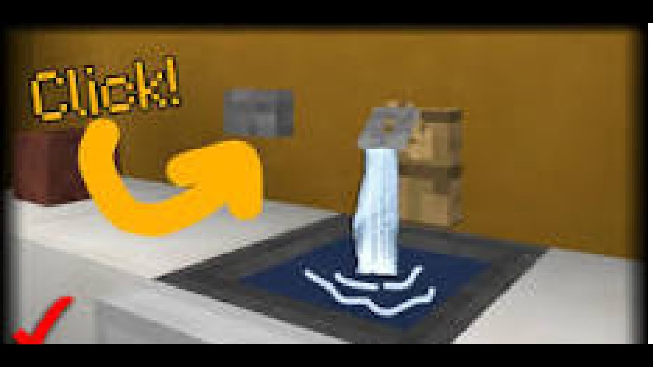 Como hacer un lavabo que funciona MINECRAFT YouTube