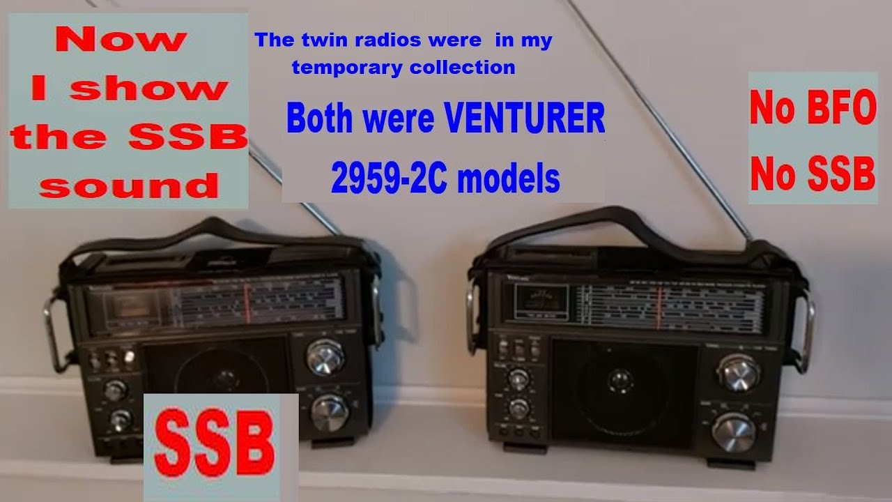 VINTAGE MULTIBAND VENTURER 2959-5 Radio Loudspeaker GO PO Marine OC1