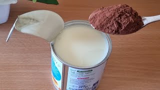 Mélangez le lait concentré avec du cacao !! vous serez étonné du résultat !!