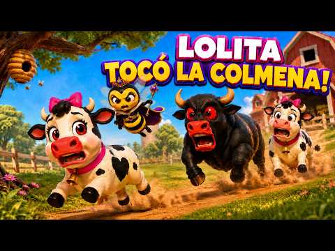¡LA HIJA DE LA VACA LOLA TOCÓ LA COLMENA! 😱🐝  ¿EL TORO CARA NEGRA PODRÁ SALVARLA?