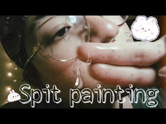 Asmr español ♡ Spit painting 💦