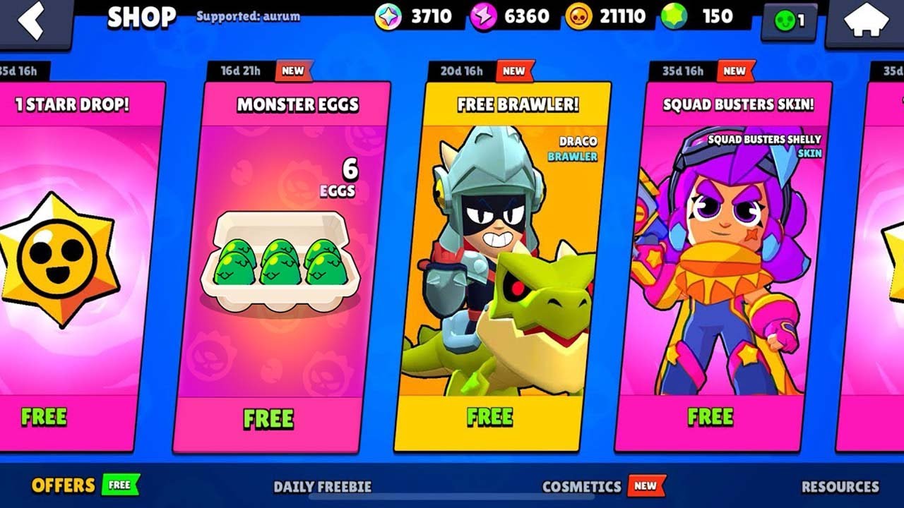 UPDATE GIFTS!!🔥 FREE EGGS!!!😨 0 ACCOUNT!!! 15 NEW BRAWLERS!!! BRAWL ...