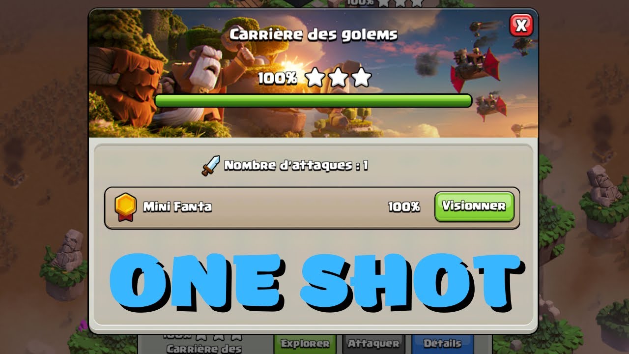 Comment ONE SHOT la carrière des golems ? - YouTube