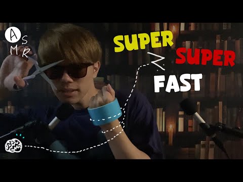 Super super fast & aggressive ASMR for ADHD🥼超超速くて細かく音の出し方が変わる飽き性・ADHD向けASMR🥼 オノマトペ/マウスサウンド/タッピング/高速