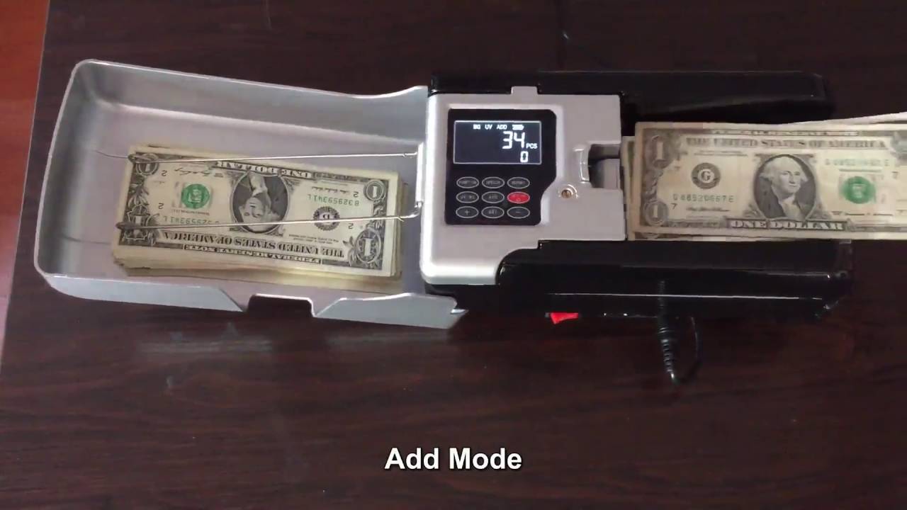 Smallest Portable Money Counting Machine With Battery Working - 