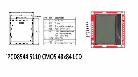“5110” CMOS 48x84 LCD  #5110 #lcd #lcdscreen #cmos