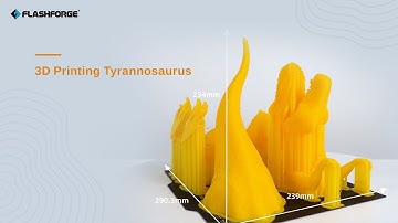 3D Printing and Assembling Tyrannosaurus on Flashforge Guider 3