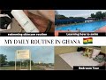 A DAY IN THE LIFE OF A NIGERIAN IN GHANA 🇬🇭 | MAKOLA | LEARNING TO SWIM | ROOM TOUR (Episode 3)