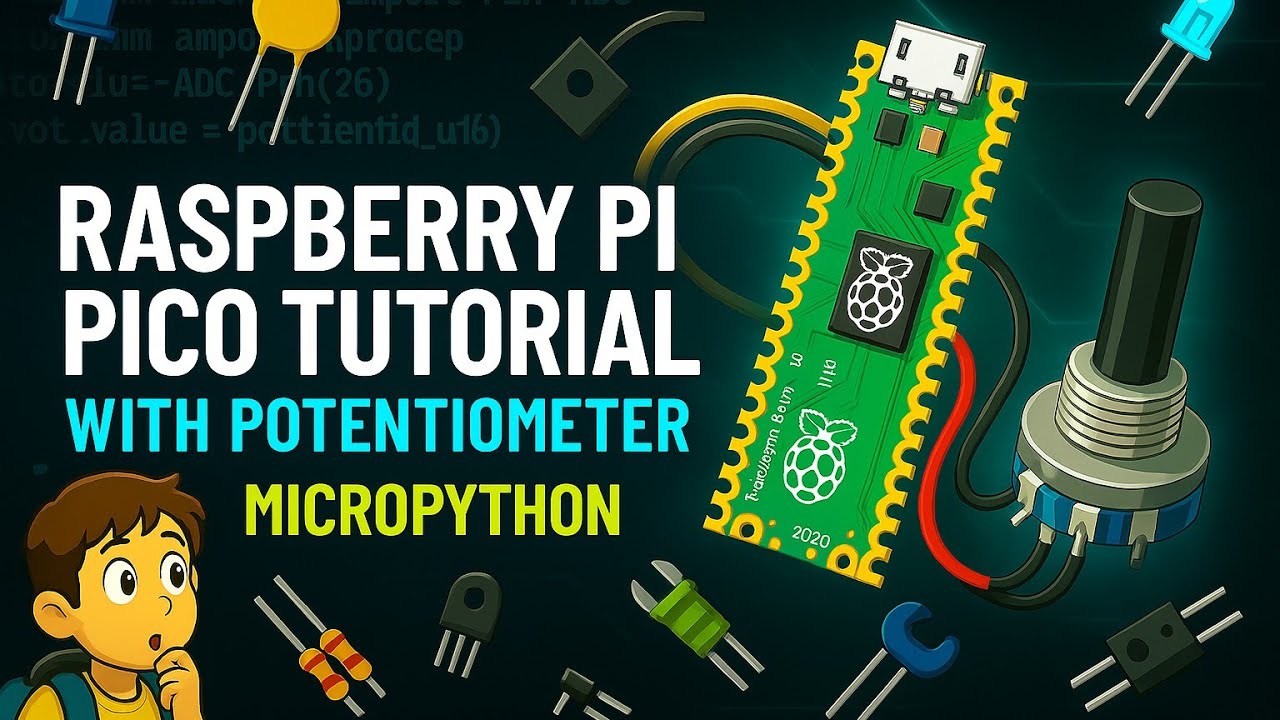 Raspberry Pi Pico + Potentiometer MicroPython Tutorial | Easy ...