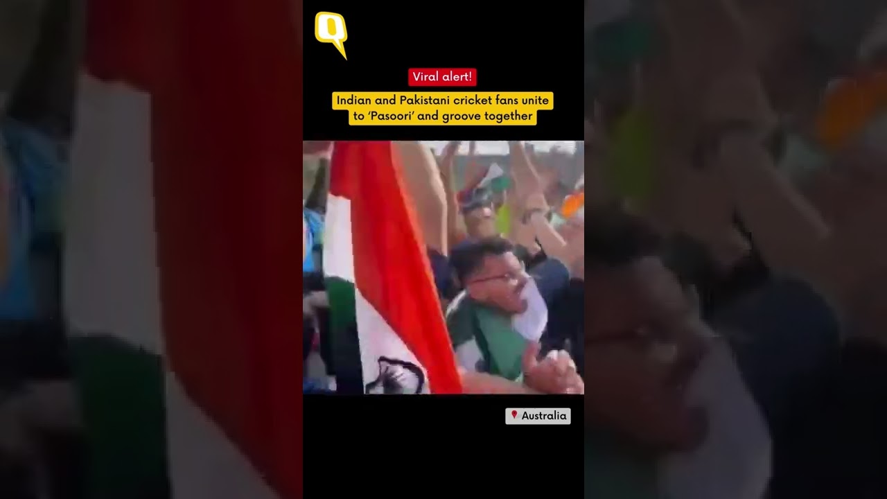 Indian And Pakistani Cricket Fans Sing ‘Pasoori’ And Groove Together YouTube