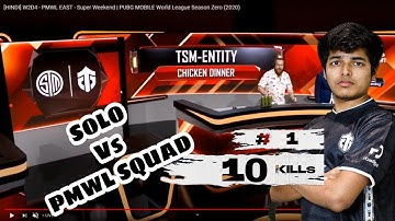 TSM Entity 3rd Chicken Dinner, JONATHAN God Level, PMWL 2020