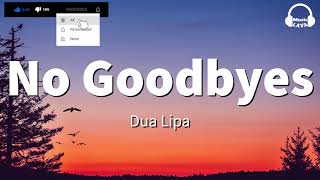 Dua Lipa – No Goodbyes Lyrics