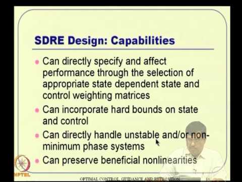Mod-09 Lec-19 SDRE and θ -- D Designs