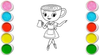 Ballerina Cappuccina Drawing, Painting & Coloring For Kids and Toddlers_ Child Art