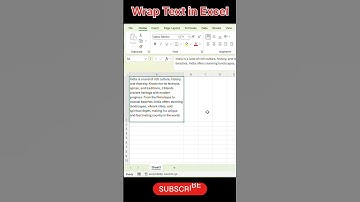 Excel Hack: Wrap Text in Excel🔥#excel #exceltips