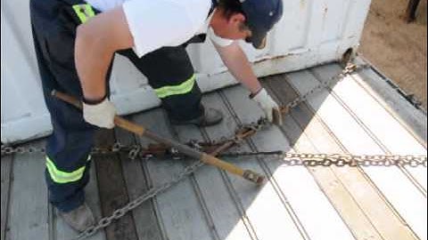 Flatbed load security (Part 1, Containers)