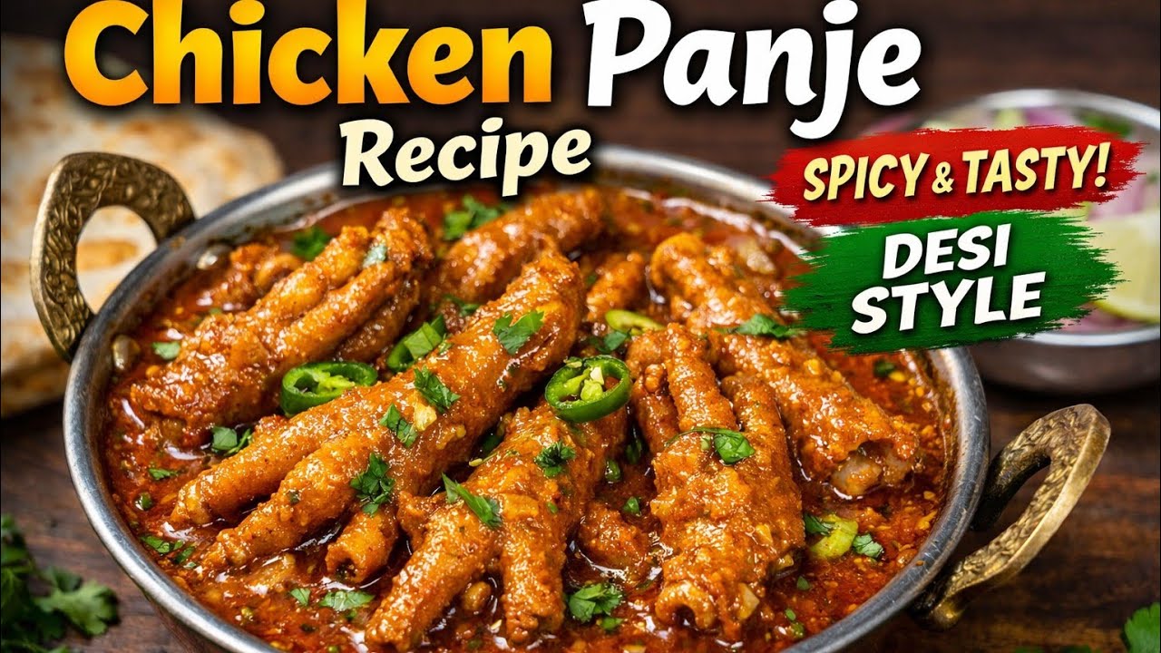 Spicy Chicken Panje Recipe | Desi Style