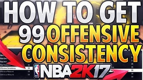 NBA 2K17 HOW TO GET 99 OFFENSIVE CONSISTENCY! SHOOT LIKE A GOD AFTER PATCH 12! 99 OVR ATTRIBUTES!