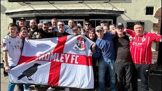 Bromley FC fans , season 2023/24 . Wembley still to come