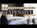 HOW TO MAKE YOUR BED LOOK MORE EXPENSIVE... EVEN ON A BUDGET! DECORATE WITH ME | HOUSE OF VALENTINA