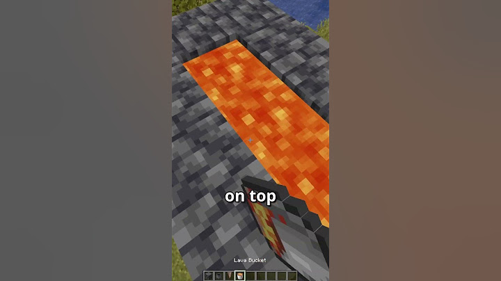 how to get an infinite lava source in minecraft