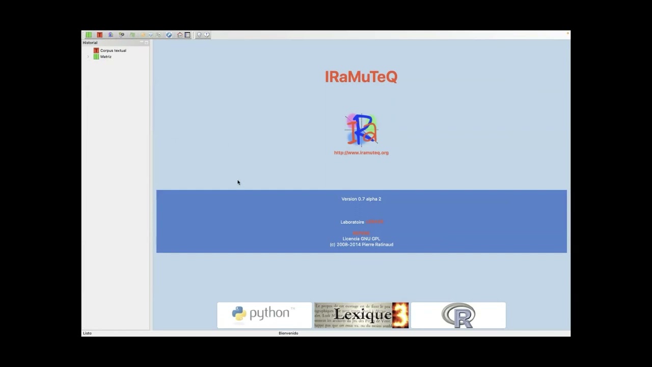Iramuteq Bases para matriz de palabras