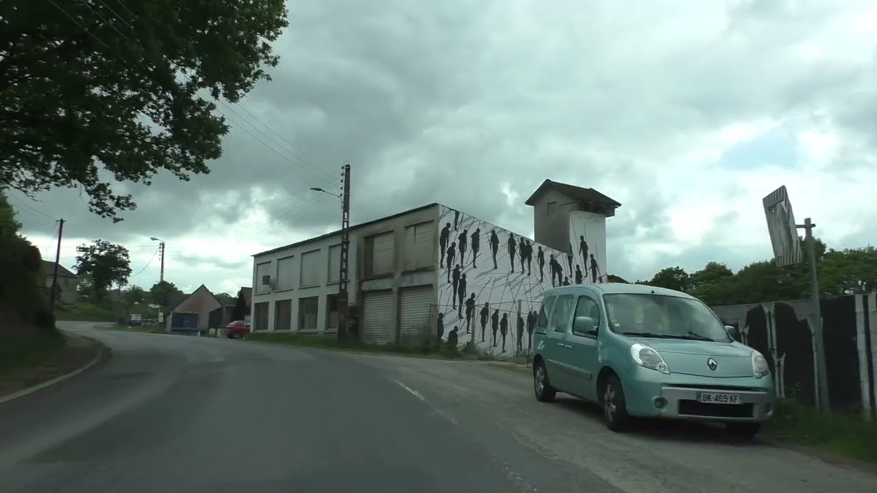 Driving Around Rostrenen 22110, Côtes d'Armor, Brittany, France 8th May 2025