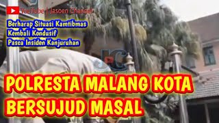 🔴 POLRES KOTA MALANG BERSUJUD MINTA MAAF #polrestamalangkota #aremania #arema #tragedikanjuruhan