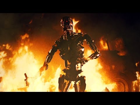 Sarah Connor and Kyle Reese vs T-800 Endoskeleton | The Terminator [Open Matte, Remastered]
