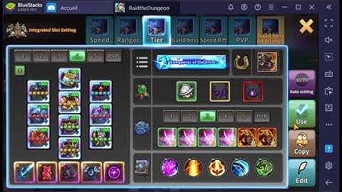 Integrated Slots and how does that save you some time ! [eng] tuto - Raid The Dungeon - Gedat EU-1