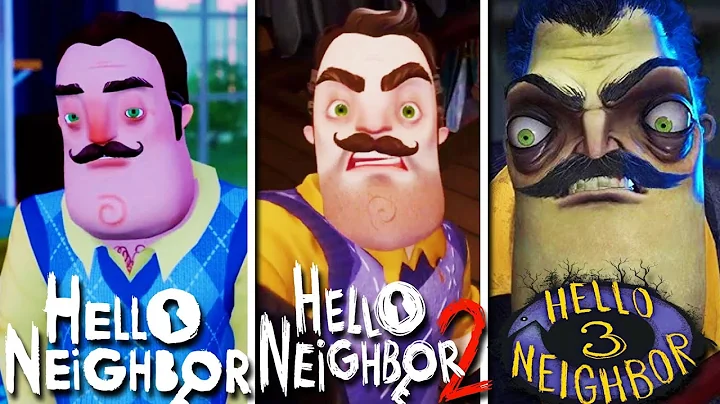 Theodore Peterson Evolution - Hello Neighbor 1-3 Comparison (Showcase)