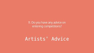 Do you have any advice on entering competitions? (AA2A Archives)