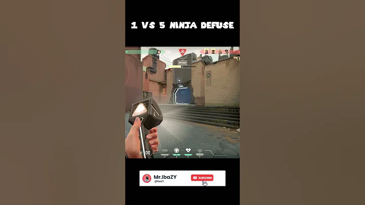 1 VS 5 Ninja Defuse😂😂 | #valorant | #mribazy