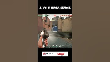 1 VS 5 Ninja Defuse😂😂 | #valorant | #mribazy