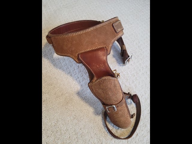 ALFONSO'S OF HOLLYWOOD FAST-DRAW WESTERN GUN BELT & HOLSTER RIG