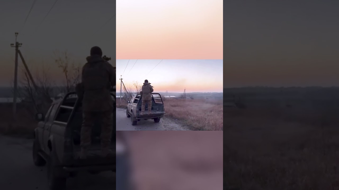Ukraine gunner shoots down Russian shahed drone using heavy machine gun fire